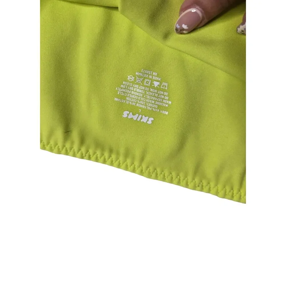 Skims‎ Fits Everybody Neon Yellow High Waist Biker Short Size: L